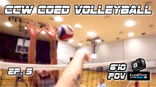 CCW Coed Volleyball 5  610 GoPro POV [upl. by Sonitnatsnoc]