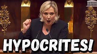 Marine Le Pen PULVÉRISE la macronie SANS PITIÉ  rn [upl. by Naillimxam]