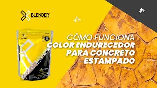 Blender Color Hardener  Endurecedor para Concreto Estampado  Cómo funciona [upl. by Aivartal]