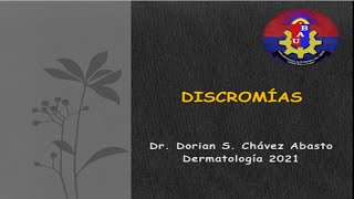 DERMATOLOGIA  16 DISCROMIAS [upl. by Edlyn]