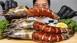 킹블랙타이거 새우장 리얼사운드 먹방 ASMR SOY SAUCE MARINATED GIANT TIGER SHRIMP EATING SHOW NO TALKING  NAJIN [upl. by Carie]