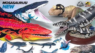 NEW MOSASAURUS Jurassic World Mosasaurus Collection New TRex Wave 3 Mini figures [upl. by Nylesaj]