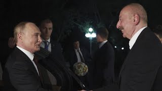 Putin zu Staatsbesuch in Aserbaidschan [upl. by Esoj]