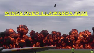 Wings Over Illawarra Airshow 2022ConnieF4U CorsairF35aSpitfireMattHallPC21 Roulettes and more [upl. by Ronoh]