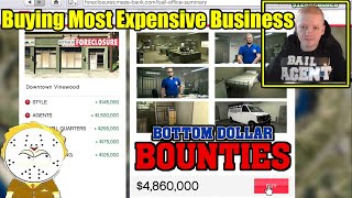 GTA Online Bottom Dollar DLC Buying The Most Expensive Bail Office And Doing First First 4 Bounties [upl. by Leifer715]