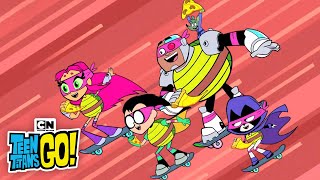 Best Pizza Battles 🍕💥  Teen Titans Go  Cartoon Network [upl. by Refinney]