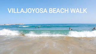 4K  Villajoyosa  Beach Walk  Spain  4K [upl. by Mou]