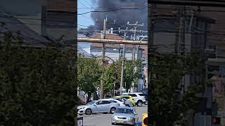 Boat fire at wildwood NJ [upl. by Marcile12]