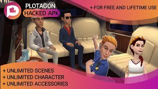 Plotagon Tutorial  How To Unlock All Scenes Character And Accessories  100 Free [upl. by Hintze546]