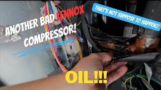 Hvac Tech Major Oil Leak On A Compressor [upl. by Isaac]