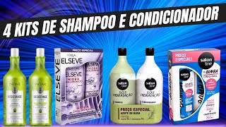 4 MELHORES KITS de shampoo e condicionador para TODOS os tipos de cabelo [upl. by Silvers42]