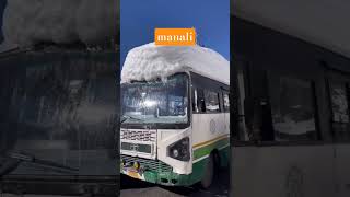 Manali in winter yt travel automobile trending hrtc himachal nature pahadi nepal india [upl. by Llehsim]