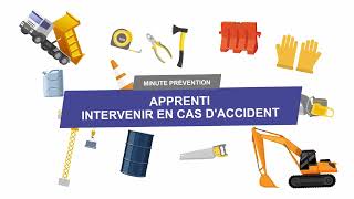 Apprenti intervenir en cas daccident sur un chantier  Minute Prévention [upl. by Imefulo773]