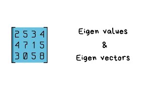 Finding eigen values and eigen vectorsMatrix algebraBsc mathematicsEngineering mathematics [upl. by Hanah503]