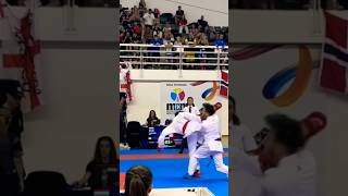 Best ushiro ura mawashi geri karatekick kumite karate [upl. by Ahsatan135]