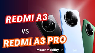 Redmi A3 vs Redmi A3 Pro Whats Better [upl. by Koch]