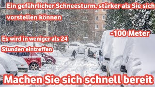 wetter Ein echter Polarsturm wird mit sehr großen Schneemengen über Deutschland hereinbrechen [upl. by Pelage]