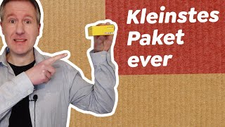 Kleinstes DHLPaket verschickt 📦 Experiment [upl. by Yotal]