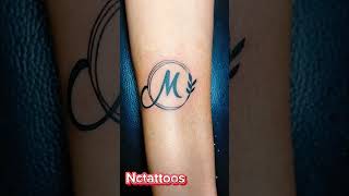 M letter tattoo mlogo logo logodesign logotattoo mlettertattoo [upl. by Elleinet]