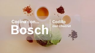 Codillo con chucrut  cocinaconBosch [upl. by Jermain]