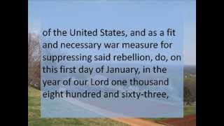 Emancipation Proclamation  Hear and Read the Full Text  Abraham Lincoln [upl. by Nabru]