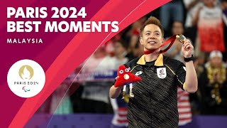 Best Moments  Malaysia 🇲🇾  Paris 2024 Paralympic Games ❤️💙💚 [upl. by Starobin]