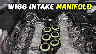 How to remove Intake Manifold for Mercedes ML350GLE350 W166 for 20122019 intakemanifold w166 [upl. by Wickham]