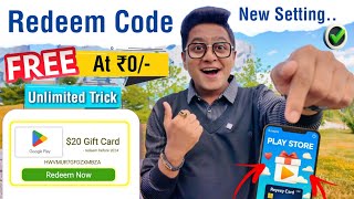 100 Free Redeem Code For Google Playstore At ₹0  How To Get Free Redeem Code  Free Redeem Code [upl. by Sandor]