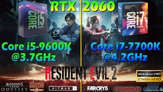 Core i5 9600K vs Core i7 7700K Tested in 7 PC gameplay in 1440p  GeForce RTX 2060 6GB [upl. by Deuno]