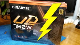 Sursa Gigabyte 750W 80 Gold modulară Unboxing [upl. by Denton833]