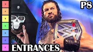 THE BEST WWE Entrances of RECENT ERA   Tier list  Part 8 FINALE [upl. by Rubens]