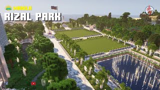 RIZAL PARK Minecraft  Manila Series  Lakbay Filipinas Minecraft Server [upl. by Domingo734]