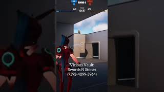 Vicious Vault Swords N Stones Promo V2 759340995964 Fortnite 1v1 UEFN Island gaming shorts [upl. by Idalina]