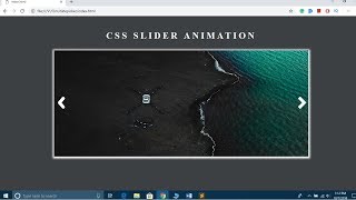 How to Create An Image Slider in HTML and CSS Step by Step  Responsive Image SlideShow using CSS3 [upl. by Nyrb]