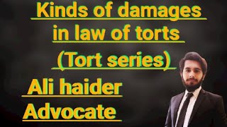 Kinds of damages in law of Tort Damages concept and kinds of damages in Tort [upl. by Wrand11]