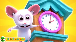 Hickory Dickory Dock  Clock Song amp Kids Nursery Rhyme [upl. by Seugirdor977]