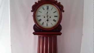 Rare antique Scottish mahogany longcase clock [upl. by Aicilas]