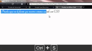 CSS Como poner cualquier tipografiafuente en tu web  FontFace [upl. by Sinnod]