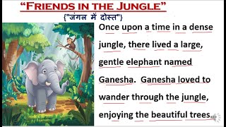 quotFriends in the Junglequot इंग्लिश सीखे स्टोरी से  Learn English through Story reading English Story [upl. by Wakerly319]