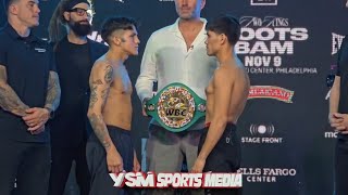 Bam Rodriguez vs Pedro Guevara Weigh inFaceOff [upl. by Enitsrik]