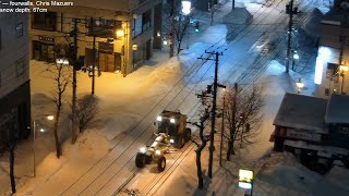 Heavy snowfall in Sapporo  January 25 2024 [upl. by Otcefrep]