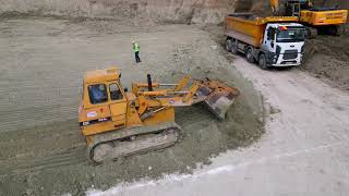 Awesome Cat 955L Tracked Loader is pushing soil [upl. by Craner907]