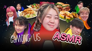 จับผิดอาหาร EP4 กระเพราหมูสับ  น้ำปลา Among Us ASMR [upl. by Bogey305]