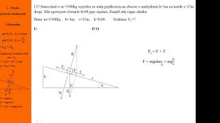137Fizykamax druga zasada dynamiki samochód ze stałą prędkością na równi pochyłej [upl. by Barclay144]