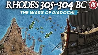 Siege of Rhodes  Diadochi Wars  Ancient History DOCUMENTARY [upl. by Orrocos]