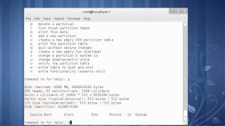 Tutorial 11  fdisk and parted utilities Arabic [upl. by Artemas]