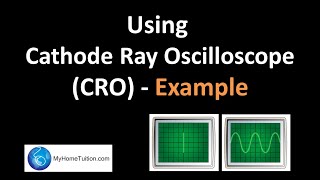 Using Cathode Ray Oscilloscope CRO  Example  Electronics [upl. by Corson633]