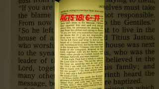 The Acts of the Apostles 18 6 11 Pauls vision [upl. by Fitzpatrick411]