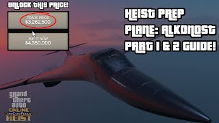 CAYO PERICO HEIST PREP quotPLANE ALKONOSTquot APPROACH VEHICLE GUIDE GTA 5 ONLINE DLC [upl. by Aracaj76]