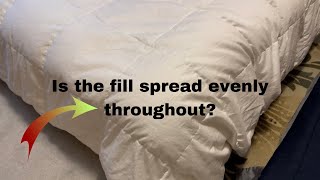 puredown® Goose Down Comforter FullQueen Size 800 Fill Power  Our Review and Talk About Filling [upl. by Rahas]